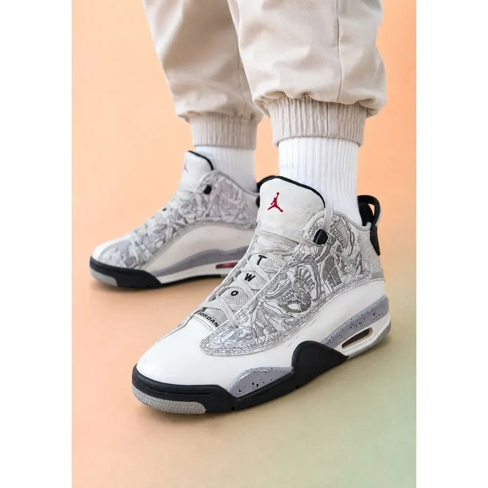 Nike Air Jordan Dub Zero White Cement 311047-105 Youth Size 5Y Sneakers